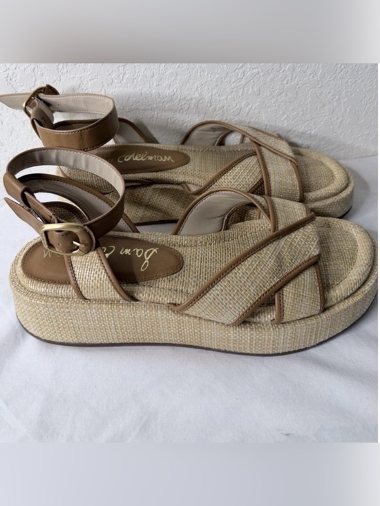 Sam Edelman Shoes - Sam Edelman Nylie Platform Ankle Strap Sandal Womens Size 10M Bleached Beachwood